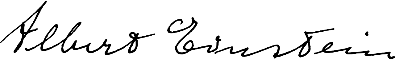 Albert Einstein signature